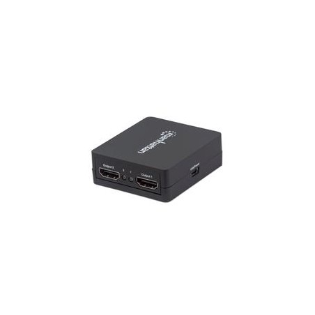 VIDEO SPLITTER,MANHATTAN,207652, HDMI 1080P, 1 IN:2 OUT, ALIMENTADO POR USB