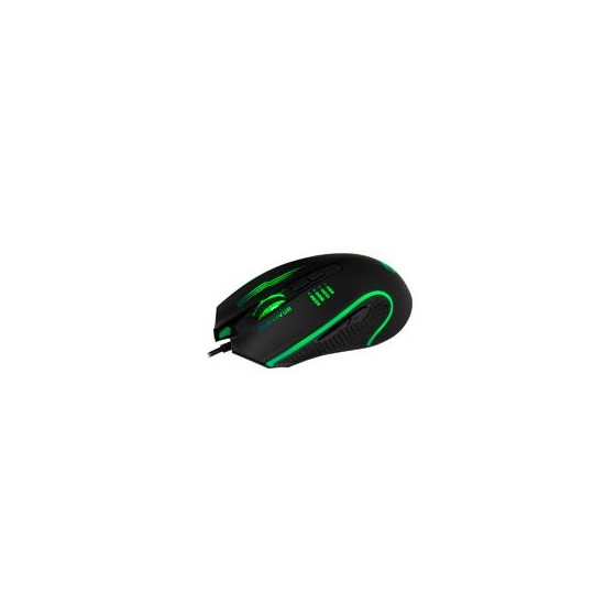 MOUSE GAMER BALAM RUSH SURVIVOR / ALAMBRICO / USB / OPTICO / 3200 DPI AJUSTABLE / ILUMINACION LED / NEGRO / BR-929691