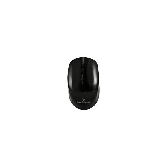 MOUSE INALAMBRICO 1600 DPI OPTICO CONECTOR USB PERFECT CHOICE ROOT PRO - NEGRO//SUSTITUYE A MS-1419/PC-045038