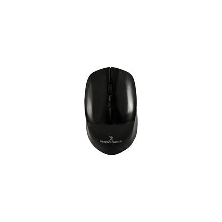 MOUSE INALAMBRICO 1600 DPI OPTICO CONECTOR USB PERFECT CHOICE ROOT PRO - NEGRO//SUSTITUYE A MS-1419/PC-045038