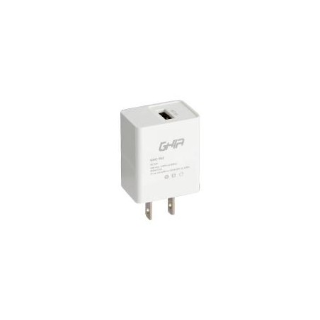 CARGADOR DE PARED GHIA CON 1 SALIDA USB 3.0 CARGA RAPIDA QUICK CHARGE