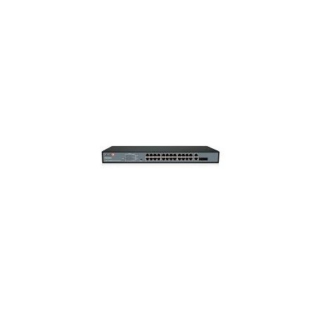 SWITCH POE / PROVISION ISR / POES-24370C+2COMBO / 24 CANALES POE / 10/100MBPS / 2G /TOTAL POE 370W. 