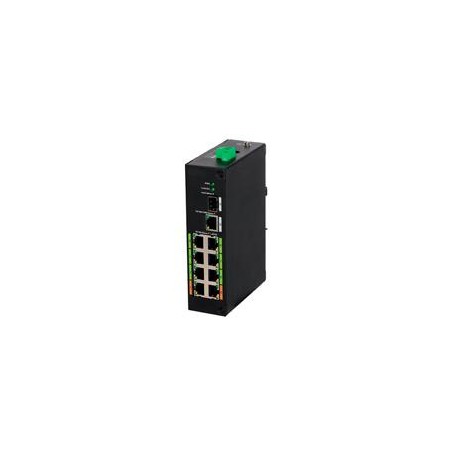 SWITCH/DAHUA/DH-LR2110-8ET-120/SWITCH EPOE 8 PUERTOS/ HASTA 800 MTS CON CYaMARAS EPOE/ 120 WATTS/ SWITCHING 8.8G/ IEEE802.3AF/