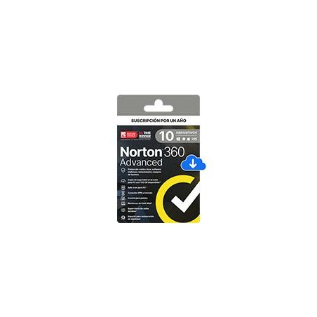 ESD NORTON 360 ADVANCED / 10 DISPOSITIVOS  /1 AYO / DESCARGA DIGITAL