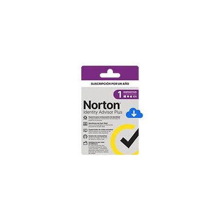 ESD NORTON IDENTITY ADVISOR PLUS 1 DISPOSITIVO / 1 AYO / DESCARGA DIGITAL