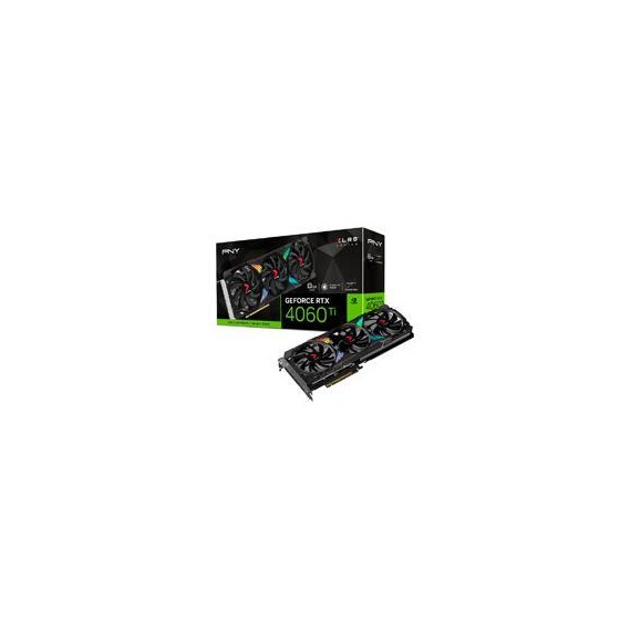 TARJETA DE VIDEO PNY NVIDIA GEFORCE RTX 4060 TI VERTO EPIC-X RGB XLR8 TRIPL FAN /8GB GDDR6X/PCIE X16 4.0/GAMA ALTA/GAMER
