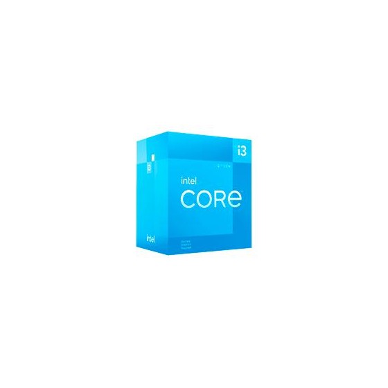 PROCESADOR INTEL CORE I3-12100F S-1700 12A GEN /3.3 - 4.3 GHZ /CACHE 12MB /4 CORES /SIN GRAFICOS /CON DISIPADOR /COMPUTO BASIC