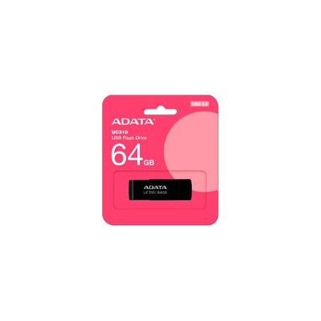 MEMORIA ADATA 64GB USB 3.2 UC310 NEGRO (UC310-64G-RBK)