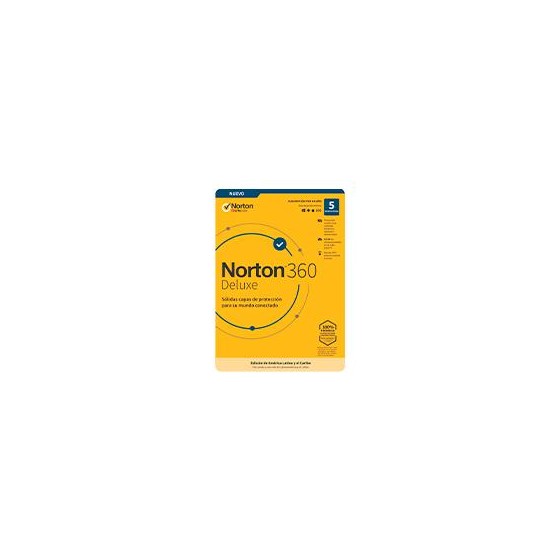 NORTON 360 DELUXE / TOTAL SECURITY/ 5 DISPOSITIVOS/ 1 AYO (CAJA)