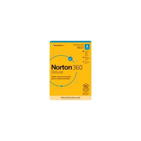 NORTON 360 DELUXE / TOTAL SECURITY / 3 DISPOSITIVOS / 1 AYAO (CAJA)