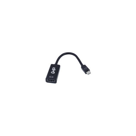 ADAPTADOR GHIA CONVERTIDOR DE VIDEO MINI DISPLAYPORT MACHO A HDMI HEMBRA