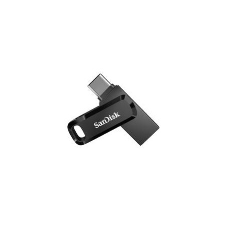 MEMORIA SANDISK ULTRA DUAL DRIVE GO USB 64GB TIPO-C / USB A 3.1 VELOCIDAD DE LECTURA 150MB/S COLOR NEGRO SDDDC3-064G-G46