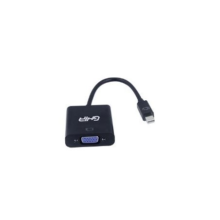 ADAPTADOR GHIA CONVERTIDOR DE VIDEO MINI DISPLAYPORT MACHO A VGA HEMBRA