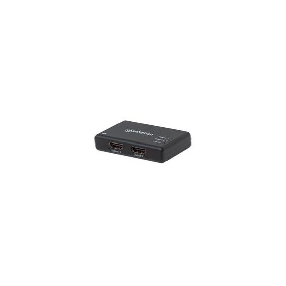 VIDEO SPLITTER,MANHATTAN,207669, HDMI 4K@30HZ, 1 IN:2 OUT,  AC