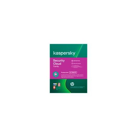 HPI CONSUMO ANTIVIRUS KASPERSKY SECURITY CLOUD FAMILY 10 DISPOSITIVOS - 1 AYO