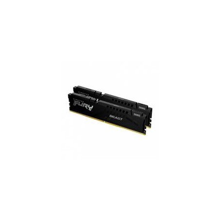 MEMORIA RAM KINGSTON DIMM DDR5 32GB (2X16GB) 5200MT/S FURY BEAST BLACK CL40 288PIN 1.25V C/DISIPADOR DE CALOR P/PC/GAMER/ALTO 