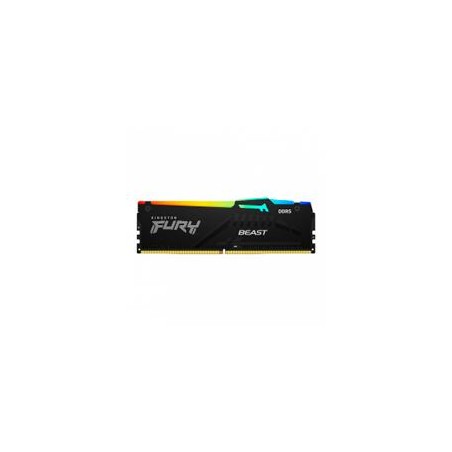 MEMORIA RAM KINGSTON FURY BEAST DDR5 BLACK 16GB 4800MHZ CL38 RGB KF548C38BBA-16