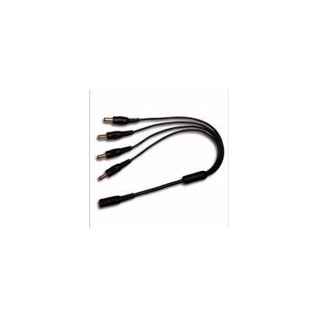  DIVISOR DE ENERGIA SAXXON / TIPO PULPO/ 4 CONECTORES MACHO/ 2.1MM/ 1 CONECTOR HEMBRA