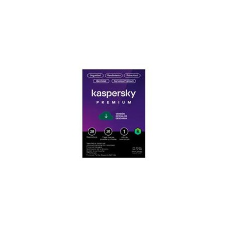 ESD KASPERSKY PREMIUM (TOTAL SECURITY) / 20 DISPOSITIVOS / 10 CUENTAS KPM / 1 AYO