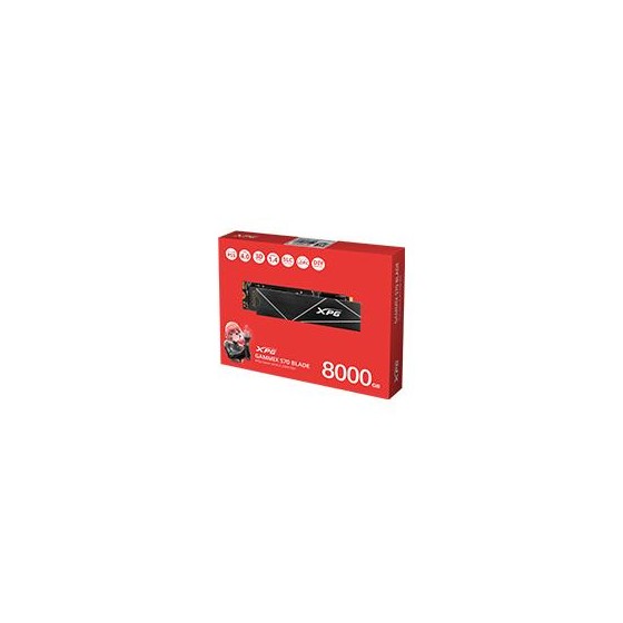 UNIDAD DE ESTADO SOLIDO SSD INTERNO XPG GAMMIX S70 BLADE 8000GB M.2 2280 NVME PCIE GEN 4X4 LECT.7400 ESCRIT. 6100 MBS 3DNAND P
