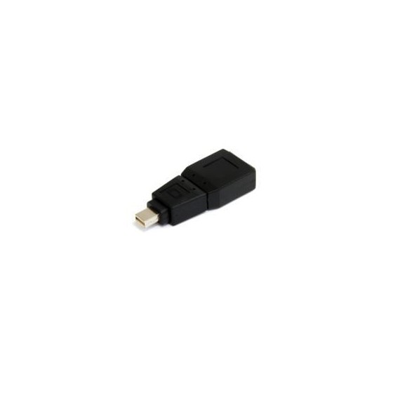 ADAPTADOR DE VIDEO MINI DISPLAYPORT A DISPLAYPORT - CONVERTIDOR MINI DP MACHO - DP HEMBRA - MINIDP NEGRO - STARTECH.COM MOD. G