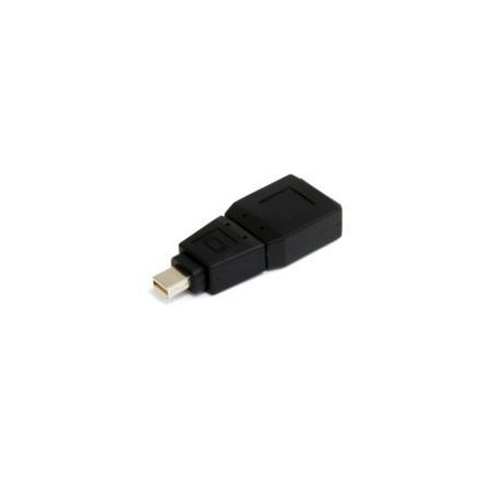 ADAPTADOR DE VIDEO MINI DISPLAYPORT A DISPLAYPORT - CONVERTIDOR MINI DP MACHO - DP HEMBRA - MINIDP NEGRO - STARTECH.COM MOD. G