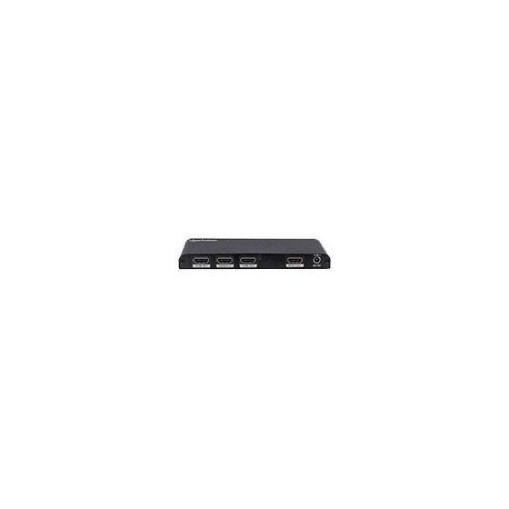 SWITCH HUB HDMI ,MANHATTAN,207553,4K 3D 3 PUERTOS INCLUYE CONTROL 