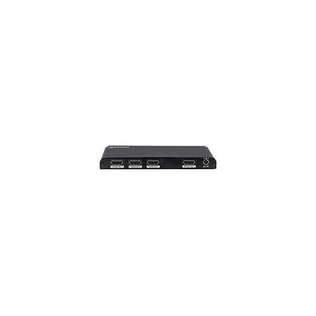 SWITCH HUB HDMI ,MANHATTAN,207553,4K 3D 3 PUERTOS INCLUYE CONTROL 