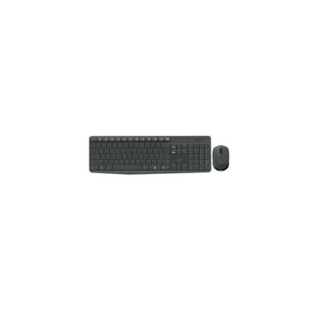 TECLADO/MOUSE LOGITECH MK235 GRIS INALAMBRICO USB PARA PC ALCANCE HASTA 10 MTS