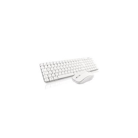 COMBO TECLADO MULTIMEDIA Y MOUSE OPTICO GHIA / GT4000WG / INALAMBRICO / RECEPTOR USB / BLANCO