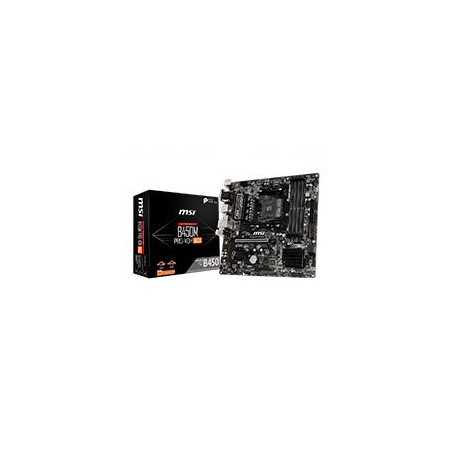 MB MSI B450 AMD S-AM4 3A GEN/4X DDR4 2666/HDMI/VGA/DVI/M.2/4X USB 3.2/MICRO ATX/GAMA MEDIA