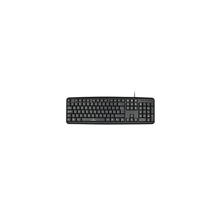 TECLADO ALAMBRICO RESISTENTE A SALPICADURAS Y DERRAMES TECLAS DE MEMBRANA CONECTOR USB PERFECT CHOICE - NEGRO