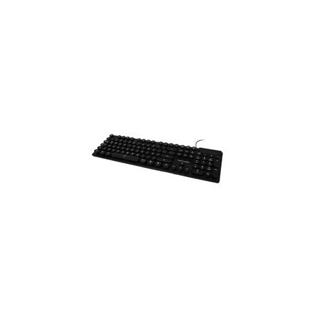 TECLADO ALAMBRICO PERFECT CHOICE TECLAS REDONDAS CONECTOR USB ROUND NEGRO