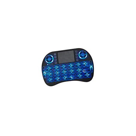 TECLADO BROBOTIX MINI INALAMBRICO, RECARGABLE, RGB, NEGRO