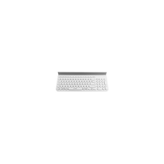 TECLADO ACTECK INSPIRE COMP TI695 / INALAMBRICO / DUAL / MULTIDISPOSITIVO / ESPAYOL / 97 TECLAS / BLANCO  / AC-934213