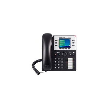TELEFONO IP GRANDSTREAM GXP2130 / 3 CUENTAS SIP 3 LINEAS 2 PUERTOS GIGABIT BLUETOOTH 8 TECLAS BLF CONECTOR RJ9 COMPATIBLE CON 