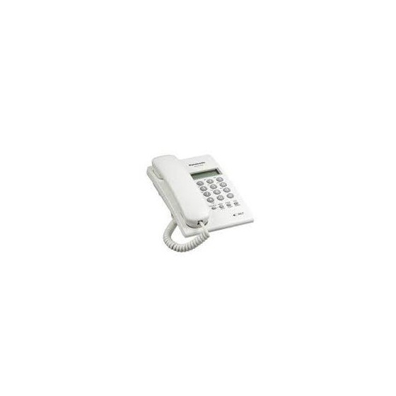 TELEFONO PANASONIC KX-T7703 ALAMBRICO BASICO ANALOGO UNILINEA  PANTALLA LCD DE 2 RENGLONES CON IDENTIFICADOR DE LLAMADAS MEMOR