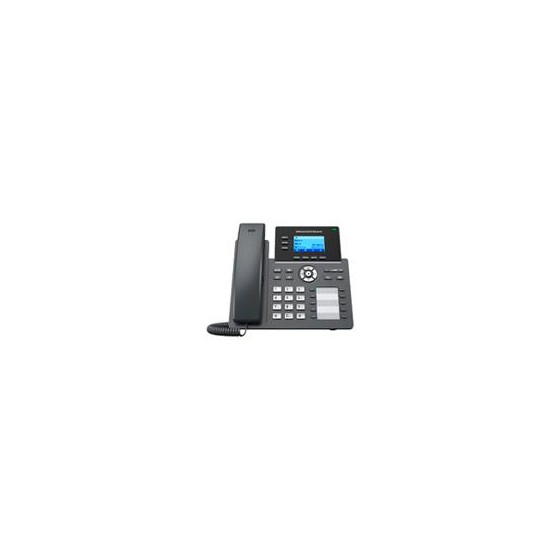 TELFONO IP GRANDSTREAM GRP2604P, 6 CUENTAS SIP 3 LINEAS P. LCD 8 TECLAS PROGRAMABLE 2 PUERTOS 10/100/1000 SOPORTA (EHS) POE (N