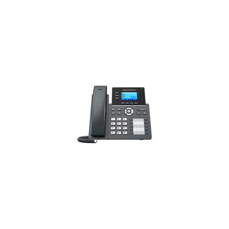 TELFONO IP GRANDSTREAM GRP2604P, 6 CUENTAS SIP 3 LINEAS P. LCD 8 TECLAS PROGRAMABLE 2 PUERTOS 10/100/1000 SOPORTA (EHS) POE (N