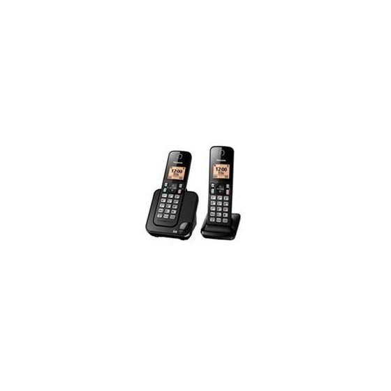 TELEFONO PANASONIC KX-TGC352MEB INALAMBRICO  BASE + HANDSET PANTALLA LCD COLOR AMBAR TECLADO ILUMINADO ALTAVOZ IDENTIFICADOR D