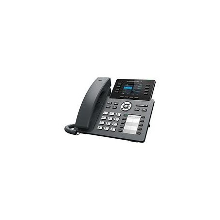 TELEFONO IP GRANDSTREAM GRP2634/ 4 CUENTAS SIP 8 LINEAS WIFI BLUETOOTH PANTALLA A COLOR 2 PUERTOS 10/100/1000 USB PARA DIADEMA