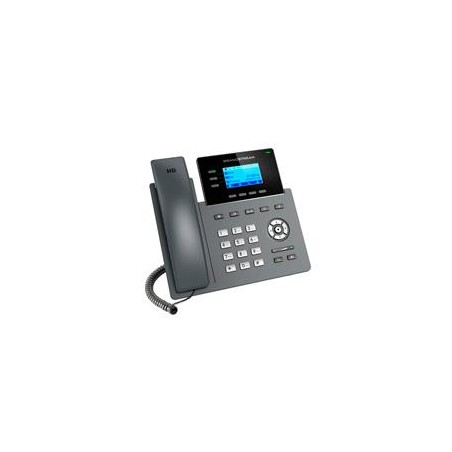 TELEFONO IP GRANDSTREAM GRP2603/ 3 CUENTAS SIP 6 LINEAS P. LCD 2 PUERTOS 10/100/100 SOPORTA (EHS) INCLUYE ELIMINADOR DE CORRIE