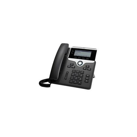 TELEFONO CISCO IP SERIE 7800 COMPATIBLE CON 2 LINEAS, POE, CON PANTALLA EN ESCALA DE GRISES 3,5Â (396X162), CUENTA CON UN R
