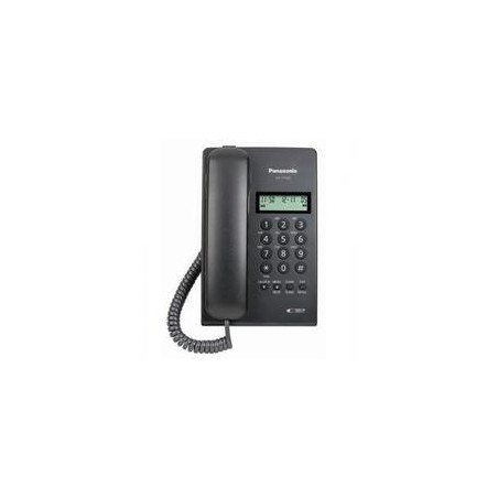 TELEFONO PANASONIC KX-T7703-B ALAMBRICO BASICO ANALOGO UNILINEA  PANTALLA LCD DE 2 RENGLONES CON IDENTIFICADOR DE LLAMADAS MEM