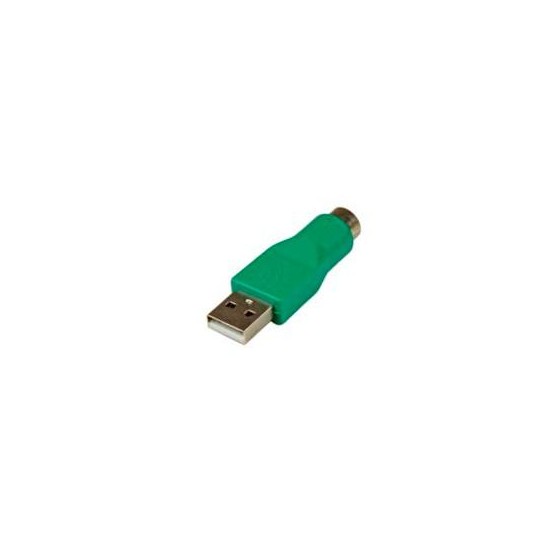 ADAPTADOR PARA TECLADO O MOUSE USB A CONECTOR PS/2 MINIDIN - 1X MACHO USB - 1X HEMBRA MINI-DIN - VERDE - STARTECH.COM MOD. GC4