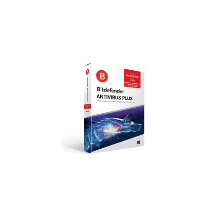 BITDEFENDER ANTIVIRUS PLUS 3 USUARIOS 1 AYO DE VIGENCIA CAJA