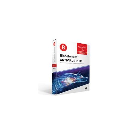 BITDEFENDER ANTIVIRUS PLUS, 5 USUARIOS 1 AYO DE VIGENCIA (CAJA)