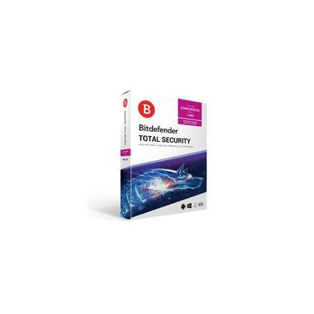 BITDEFENDER TOTAL SECURITY MULTIDISPOSITIVOS, 3 USUARIOS 1 AYO DE VIGENCIA (CAJA)