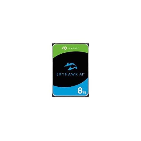 DISCO DURO INTERNO SEAGATE SKYHAWK AI 8TB 3.5 ESCRITORIO SATA3 6GB/S 256MB 7200RPM VIDEO VIGILANCIA 24X7 DVR Y NVR 1-16 BAHIAS