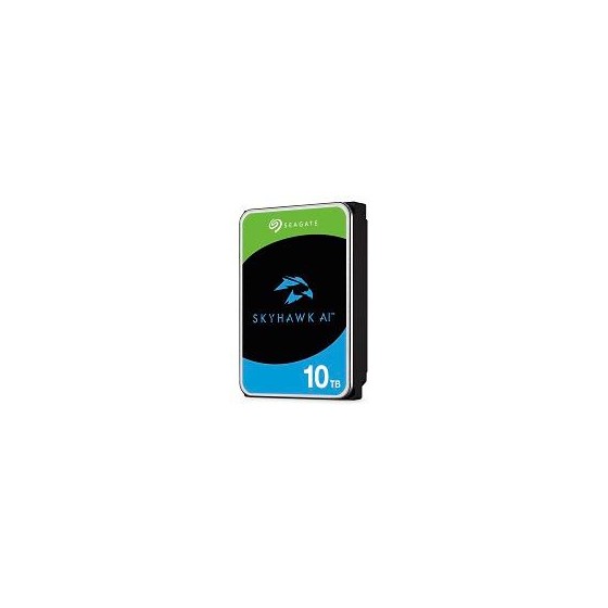 DISCO DURO INTERNO SEAGATE SKYHAWK AI 10TB 3.5 ESCRITORIO SATA3 6GB/S 256MB 7200RPM VIDEO VIGILANCIA AI 24X7 NVR 1-16 BAHIAS 1